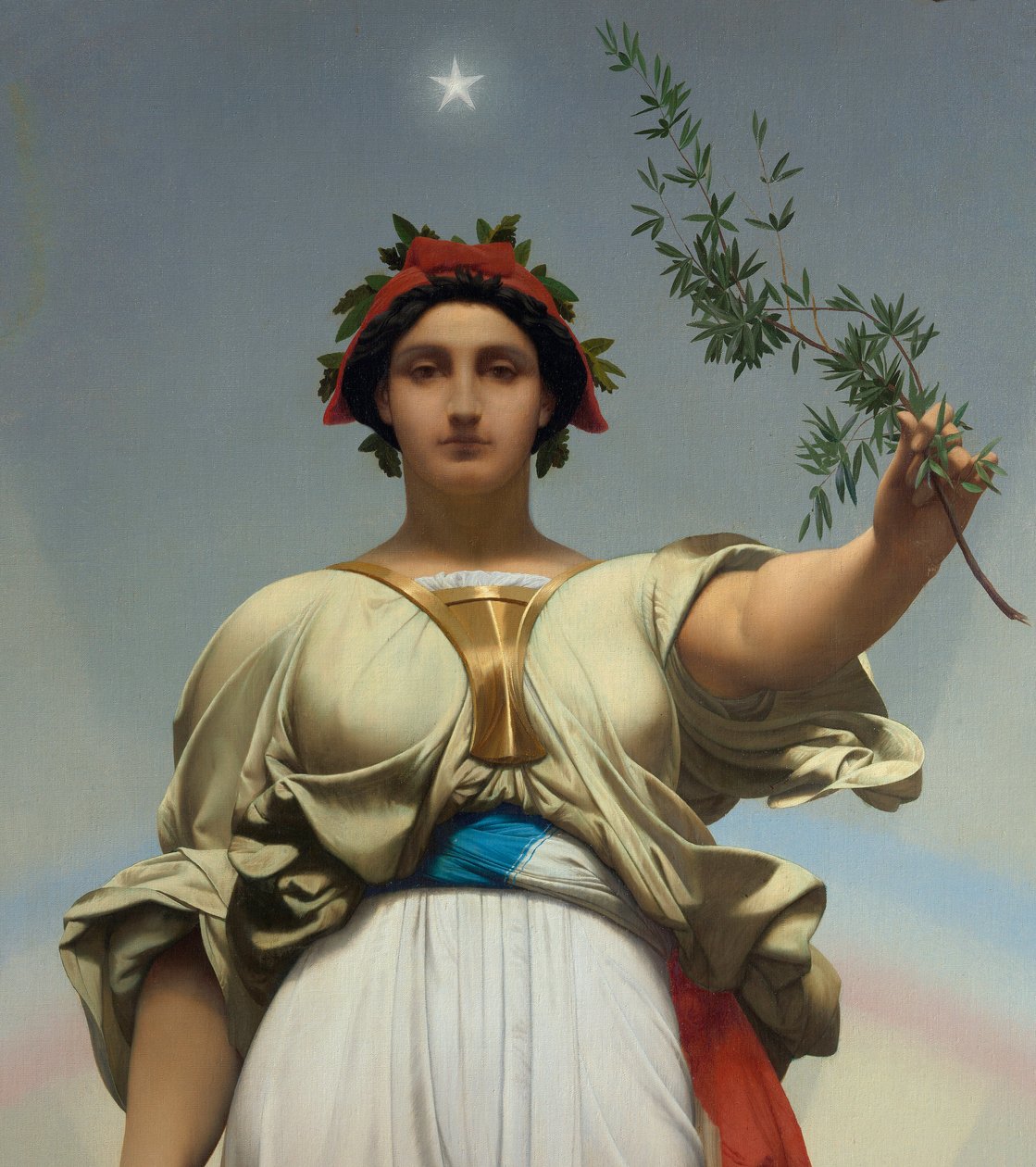 Gerome Jean Leon (1824 - 1904) A Köztársaság (allegória - 1848); Lilas városháza alkotó: Jean Leon Gerome