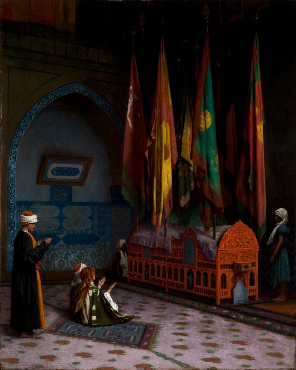Az őr a szultán sírjánál, 1880 körül (olaj, vászon) alkotó: Jean Leon Gerome