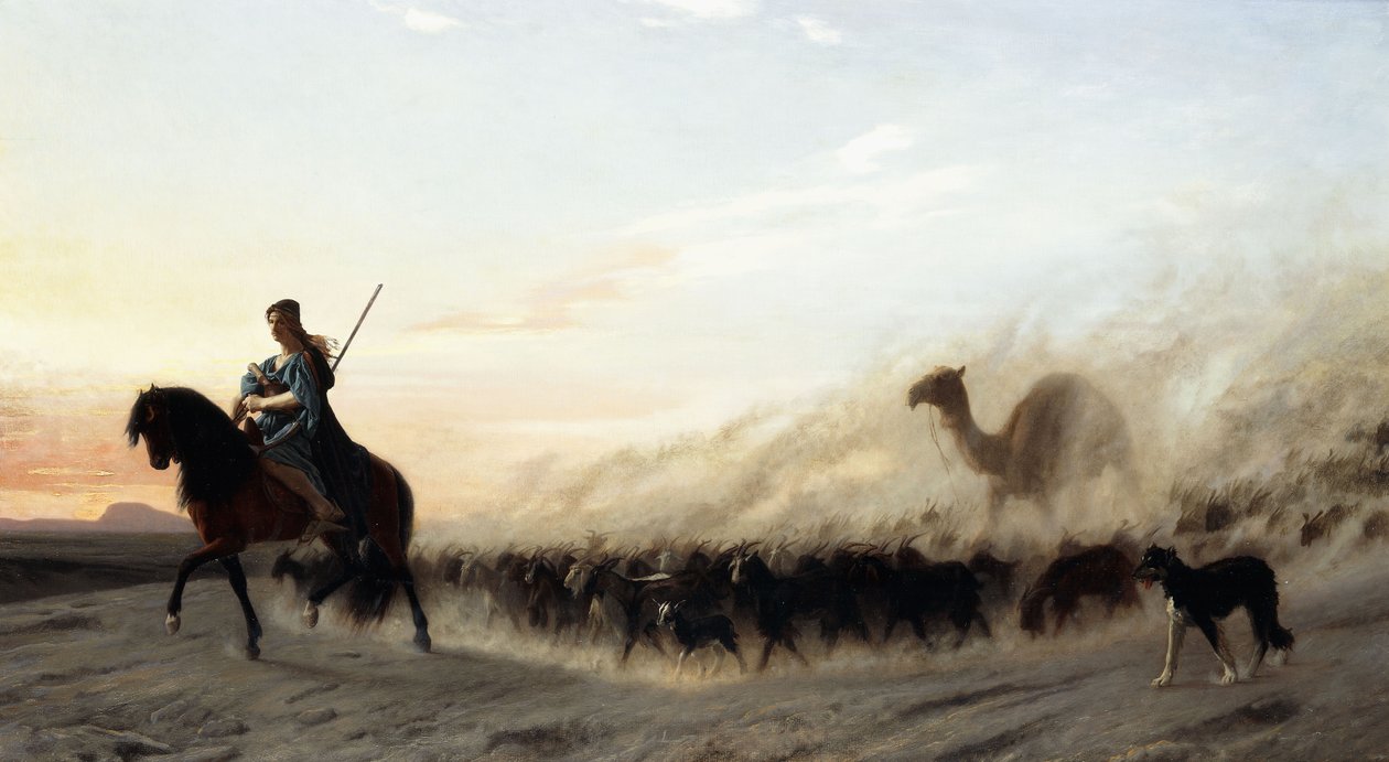 A szír juhászkutya, 1865 alkotó: Jean Leon Gerome