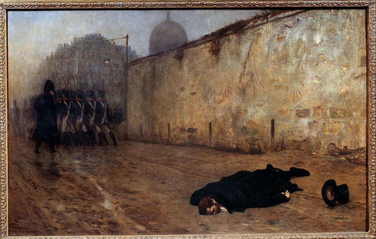 A marechal Michel Ney (1769-1815) kivégzése december 7-én reggel kilenc órakor alkotó: Jean Leon Gerome