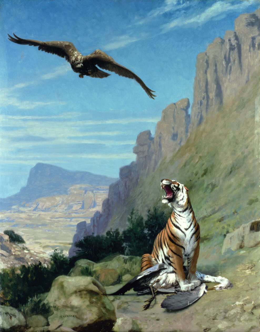 Tigris és Keselyű alkotó: Jean Leon Gerome