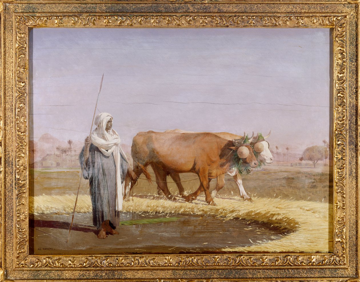 Búza taposása Egyiptomban alkotó: Jean Leon Gerome