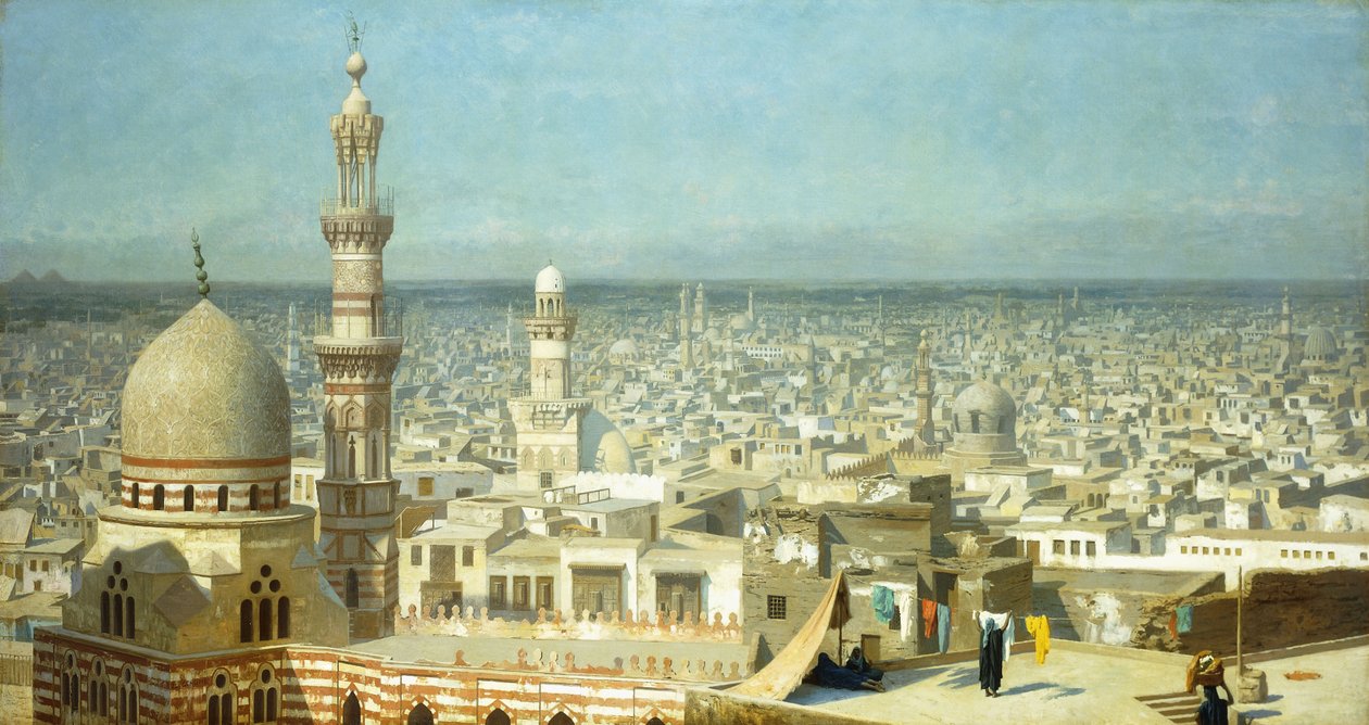 Kilátás Kairóra, alkotó: Jean Leon Gerome