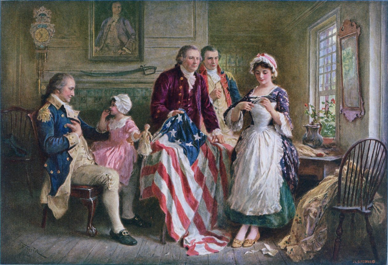Betsy Ross 1777 alkotó: Jean Leon Gerome Ferris