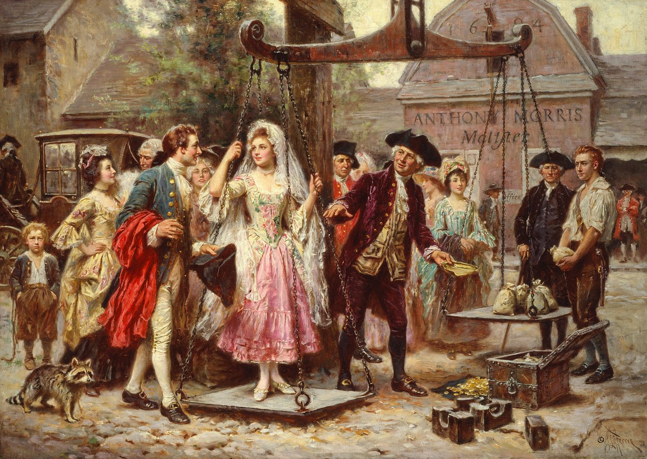 Arany súlya, 1921 körül (olaj, vászon) alkotó: Jean Leon Gerome Ferris