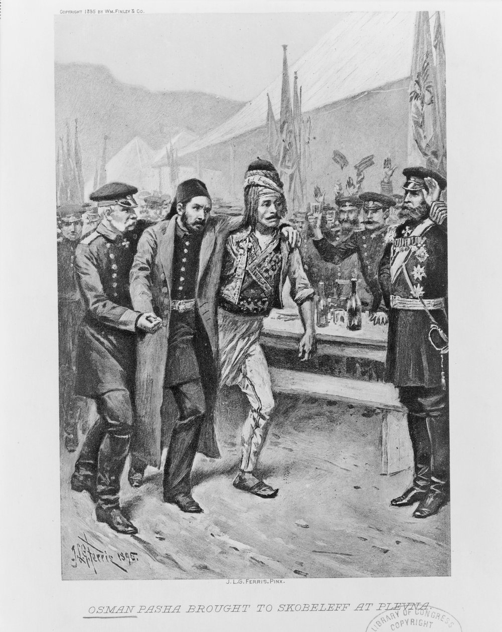 Oszmán pasát Szkobelevbe vitték Plevnába, kb. 1895 alkotó: Jean Leon Gerome Ferris