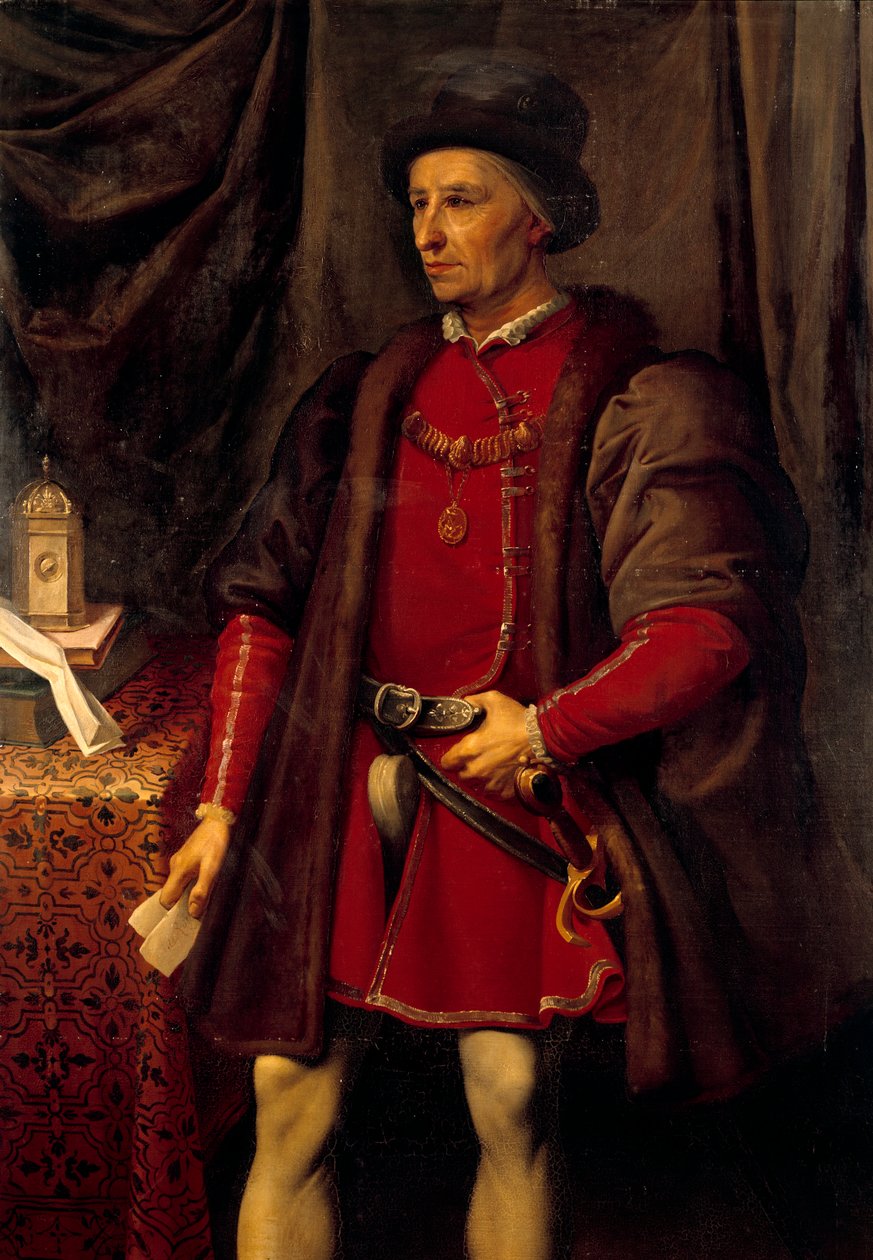 XI. Lajos francia király (1423-1483) portréja. Jean Leonard Lugardon (1801-1884) festménye alkotó: Jean Leonard Lugardon