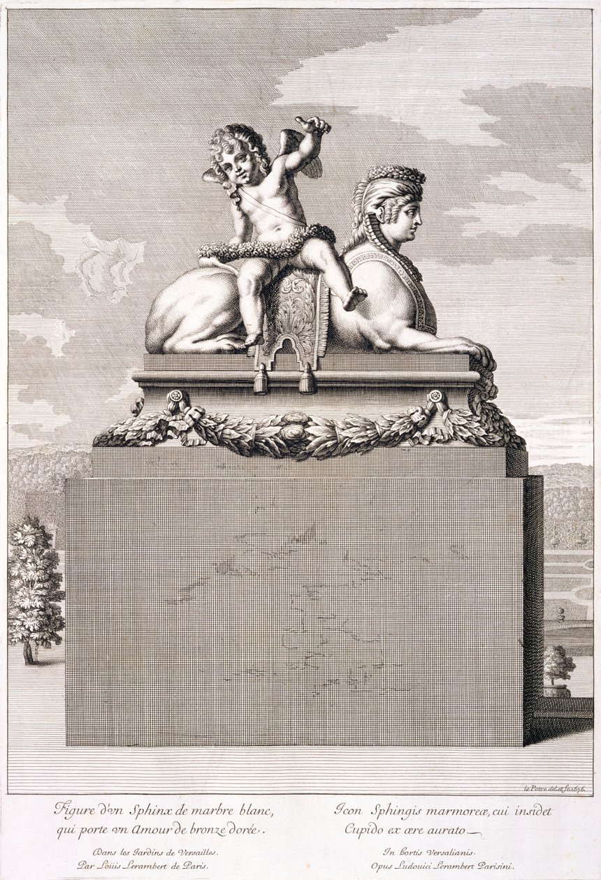 Szfinx alakja Versailles-ban, 1676 alkotó: Jean Lepautre
