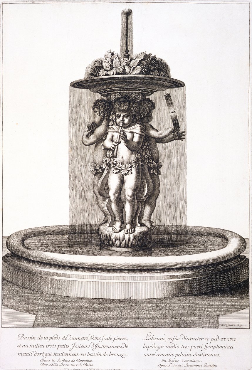 Louis Lerambert szökőkútja Versailles-ban, 1673 alkotó: Jean Lepautre