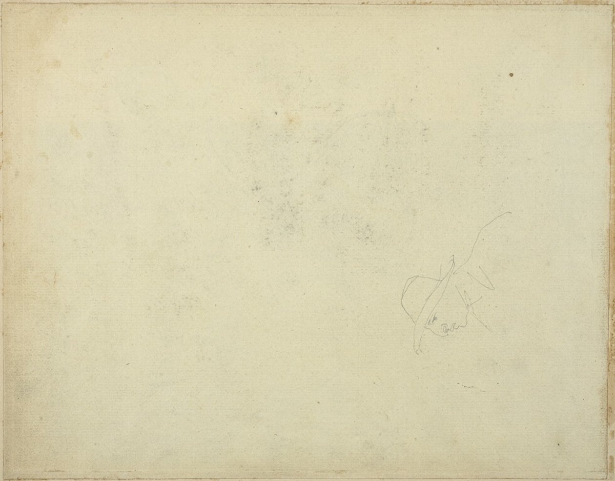 Karikatúra egy széles karimájú kalapot viselő férfiról alkotó: Jean Louis André Théodore Géricault