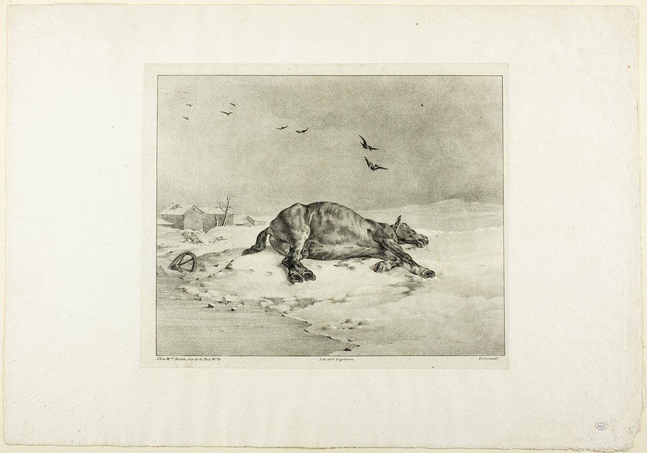 Halott ló alkotó: Jean Louis André Théodore Géricault