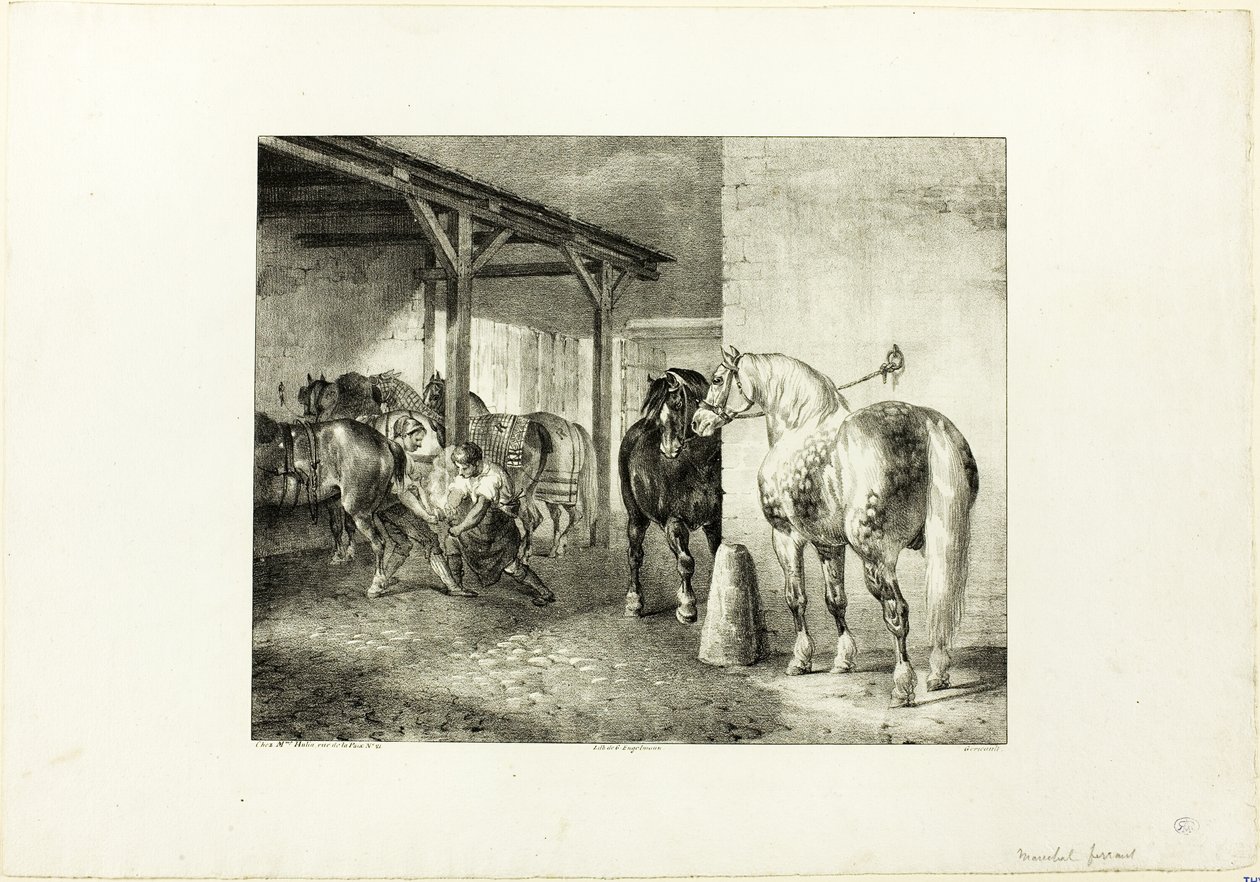 Kovácstelep alkotó: Jean Louis André Théodore Géricault
