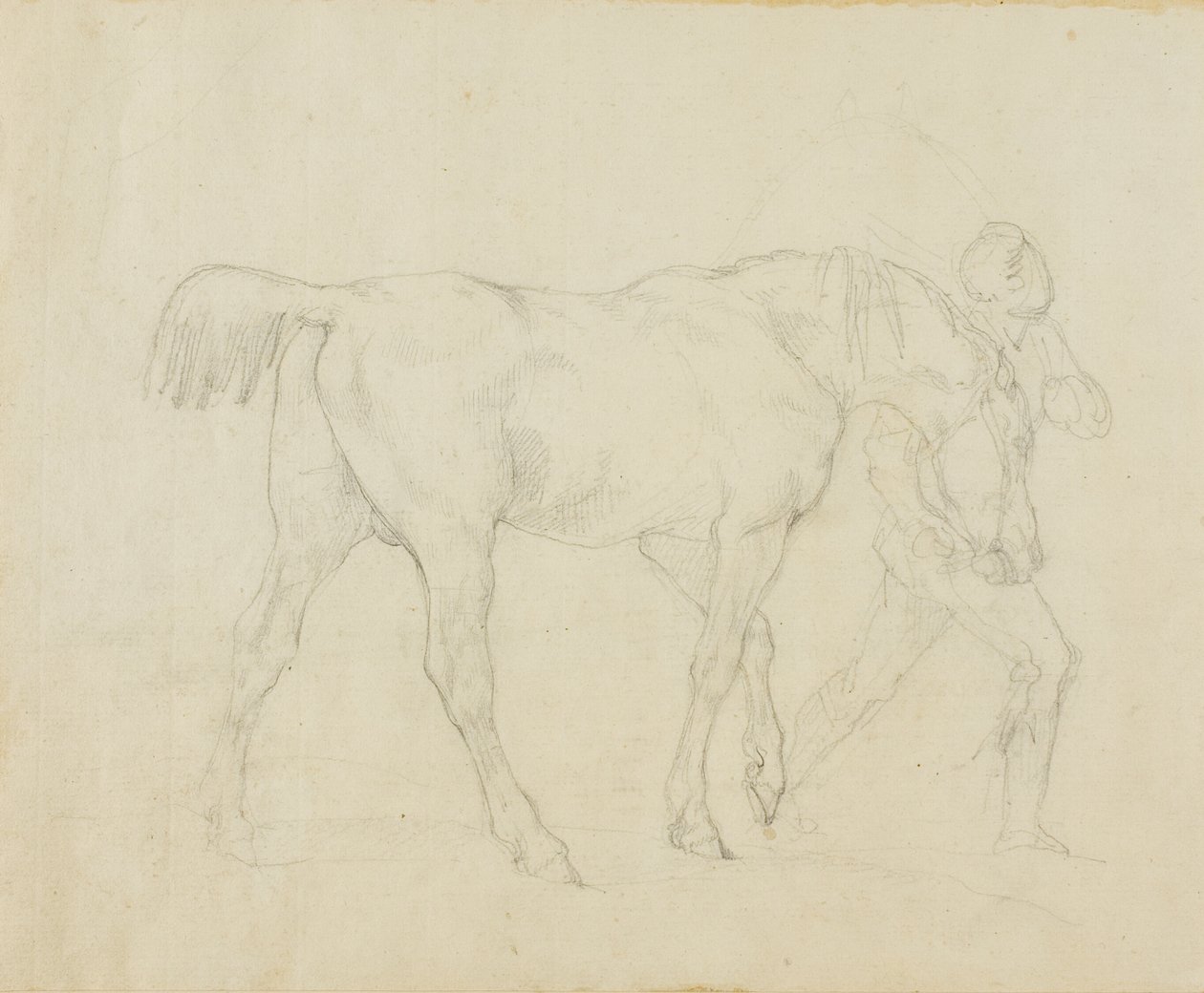 Vezető lovat vezető ápoló alkotó: Jean Louis André Théodore Géricault