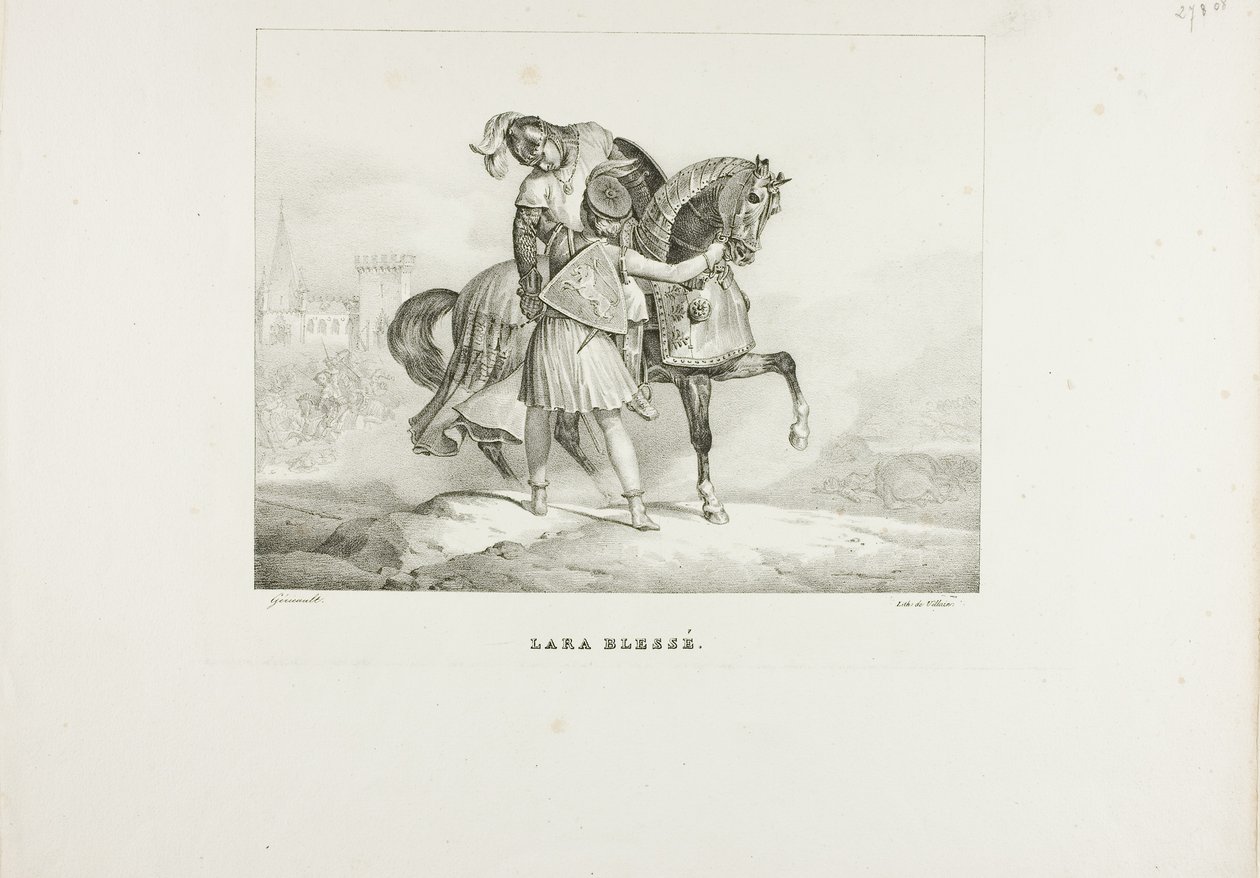 Lara sebesült alkotó: Jean Louis André Théodore Géricault