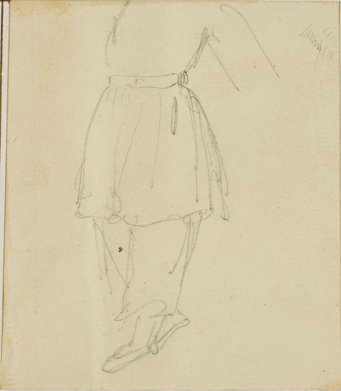 Egy alak alsó része munkaruhában alkotó: Jean Louis André Théodore Géricault