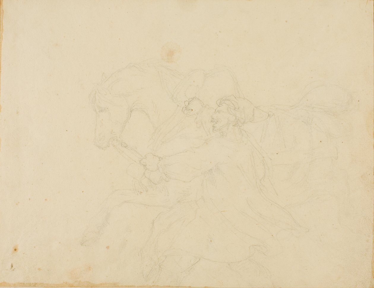 Istállós fiú fut egy vontatott ló mellett alkotó: Jean Louis André Théodore Géricault
