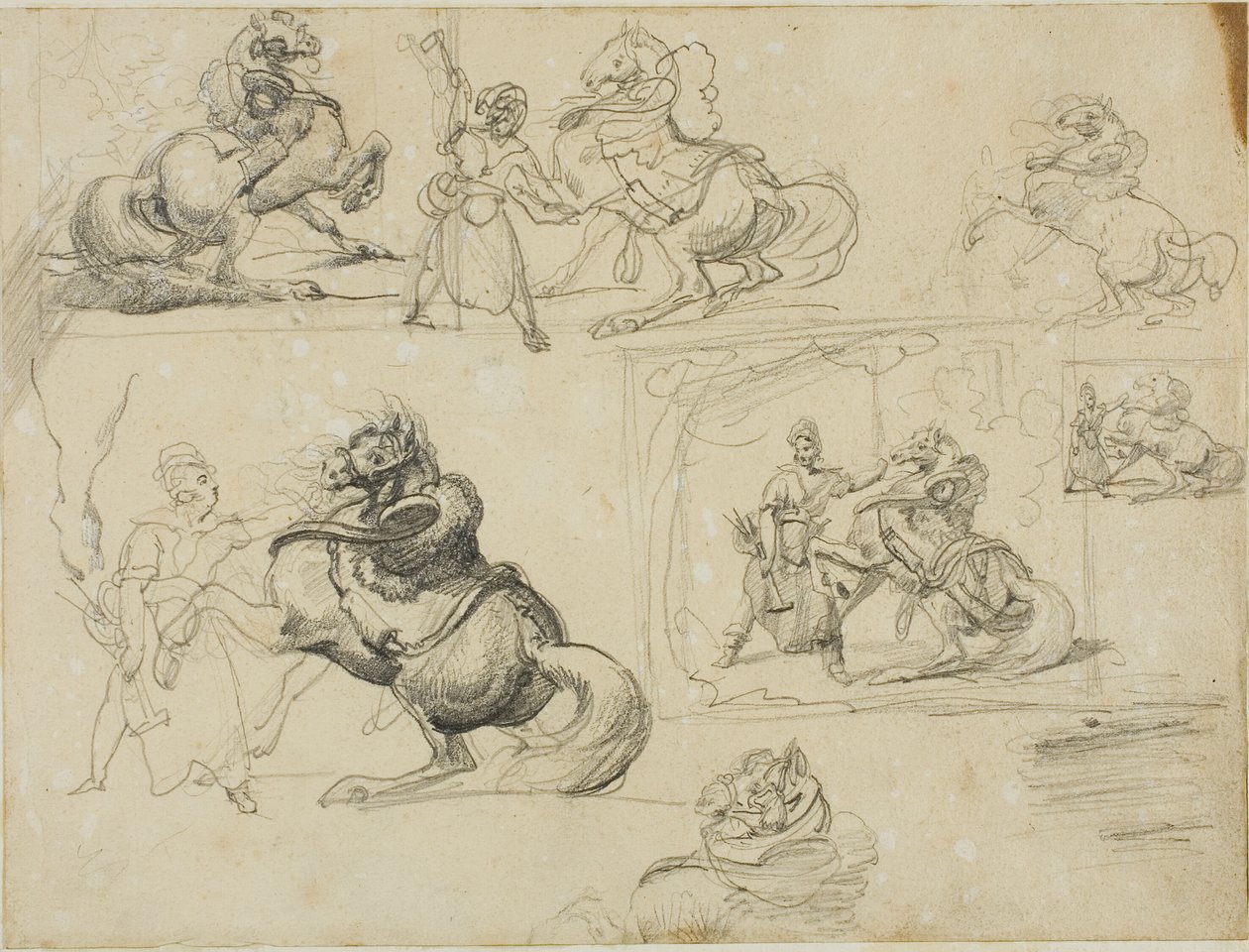 Tanulmányok alkotó: Jean Louis André Théodore Géricault