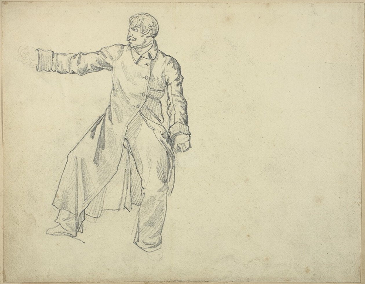 Tanulmány egy tüzérről alkotó: Jean Louis André Théodore Géricault
