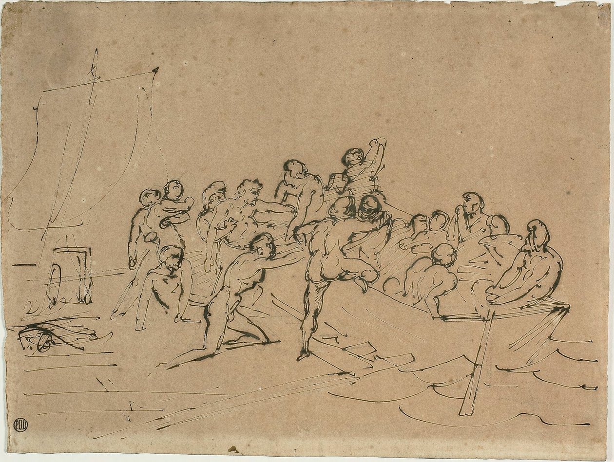A Medúza tutajának túlélőinek megmentése alkotó: Jean Louis André Théodore Géricault