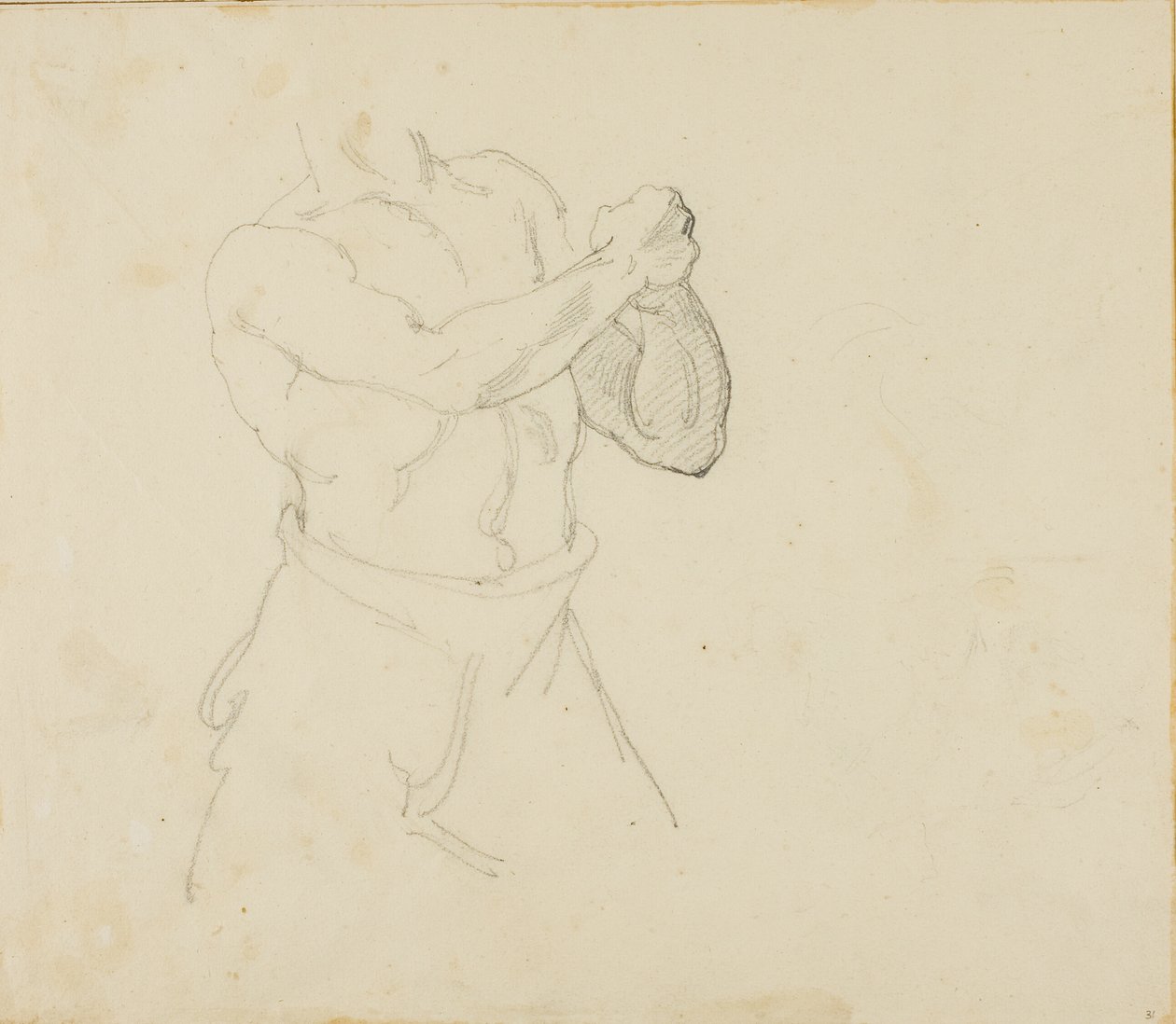 Egy boxer törzse alkotó: Jean Louis André Théodore Géricault