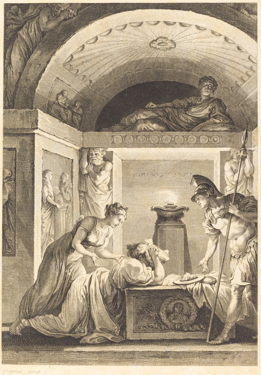 Az efezusi matróna alkotó: Jean Louis Delignon and Antoine Jean Duclos after Jean Honoré Fragonard