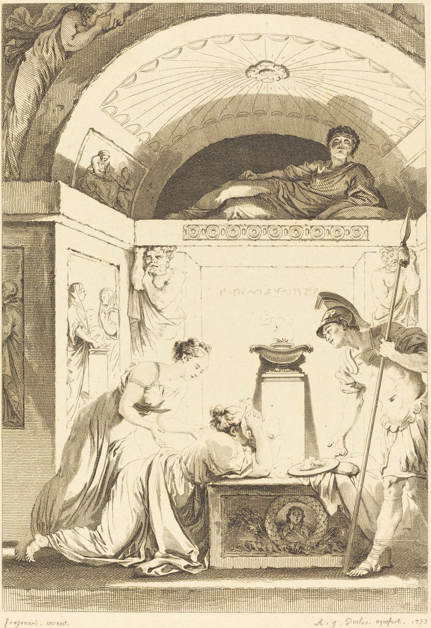 Az efezusi matróna alkotó: Jean Louis Delignon and Antoine Jean Duclos after Jean Honoré Fragonard