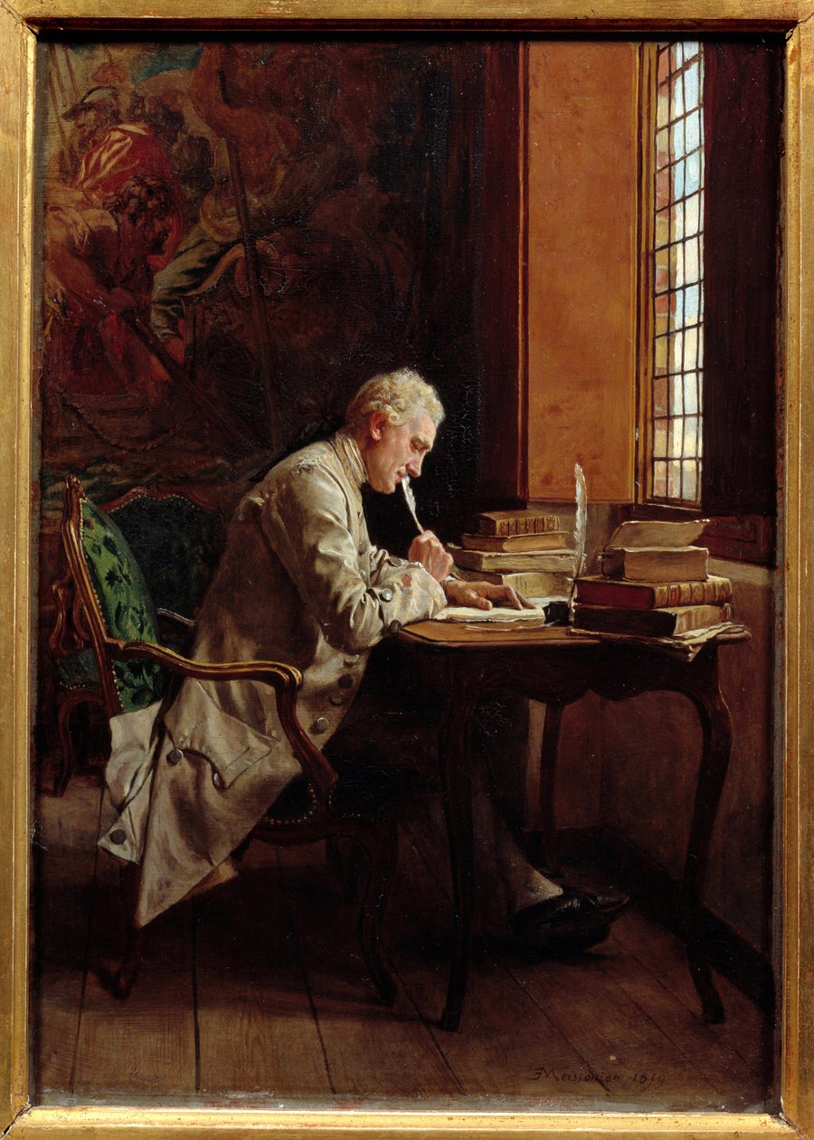 Egy költő. Ernest Meissonier (1815-1891) festménye alkotó: Jean Louis Ernest Meissonier