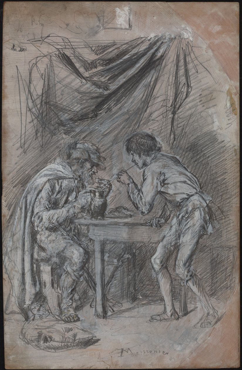 Lazarillo de Tormes italt lop egy vak embertől alkotó: Jean Louis Ernest Meissonier