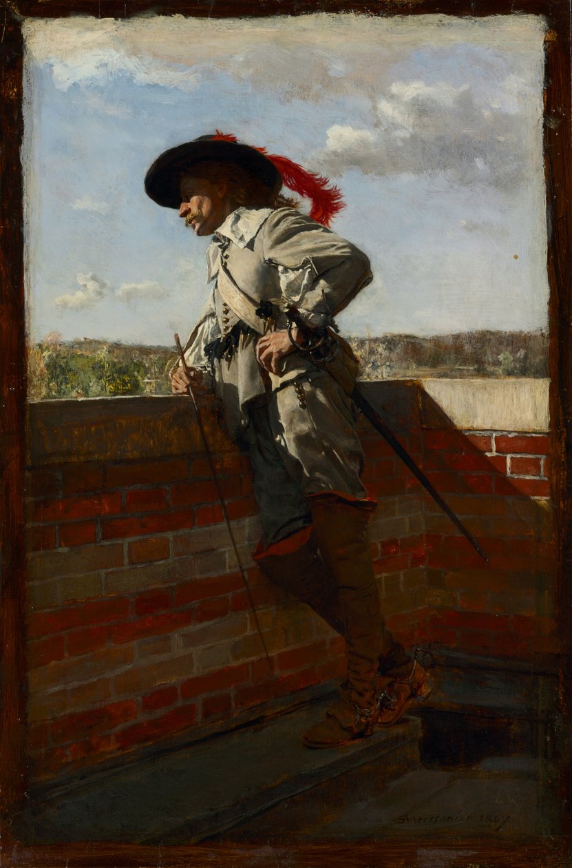 Egy teraszon, 1867 alkotó: Jean Louis Ernest Meissonier
