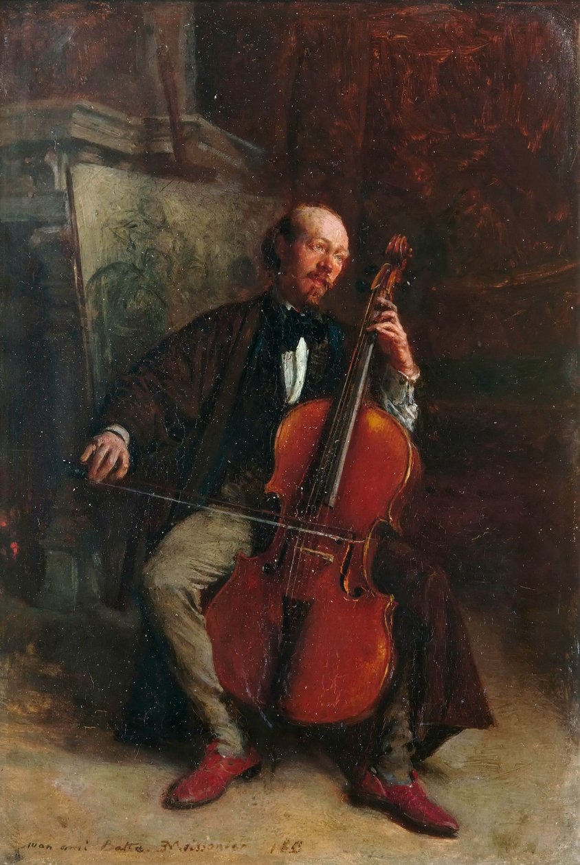 Alexandre Batta zeneszerző portréja 1816-1902 alkotó: Jean Louis Ernest Meissonier