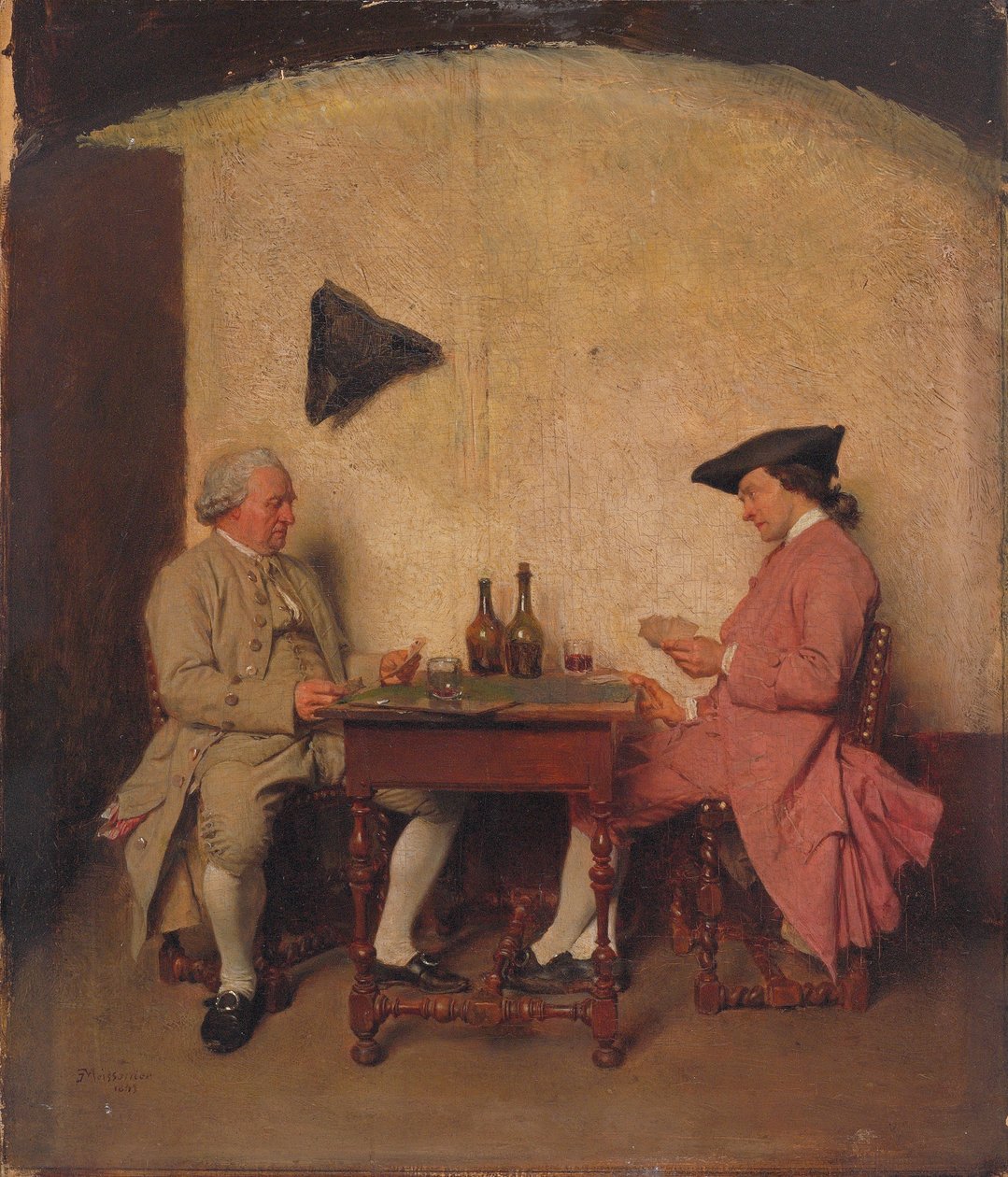 A kártyajátékosok, 1865 alkotó: Jean Louis Ernest Meissonier