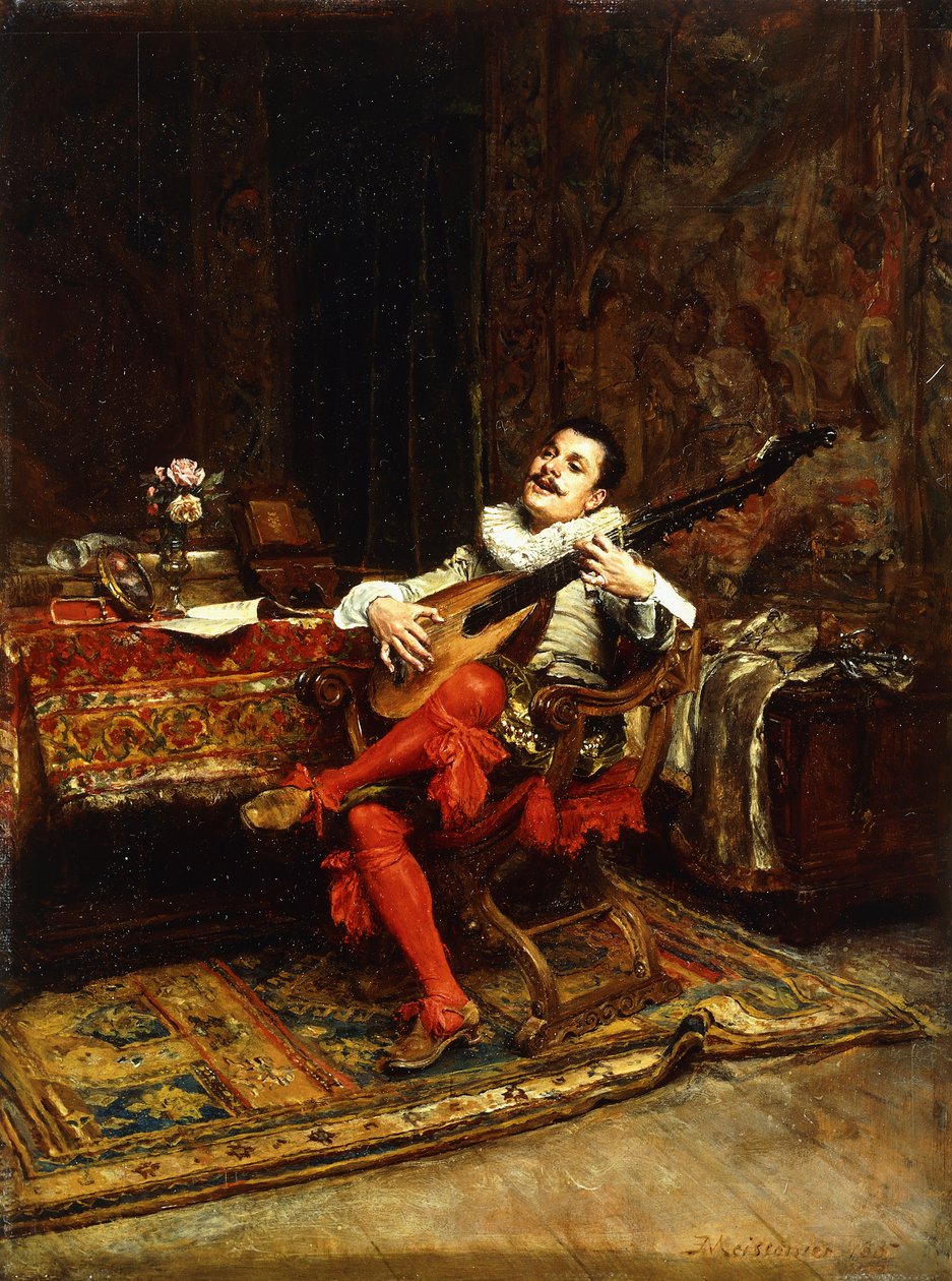 A lantos, 1887 alkotó: Jean Louis Ernest Meissonier