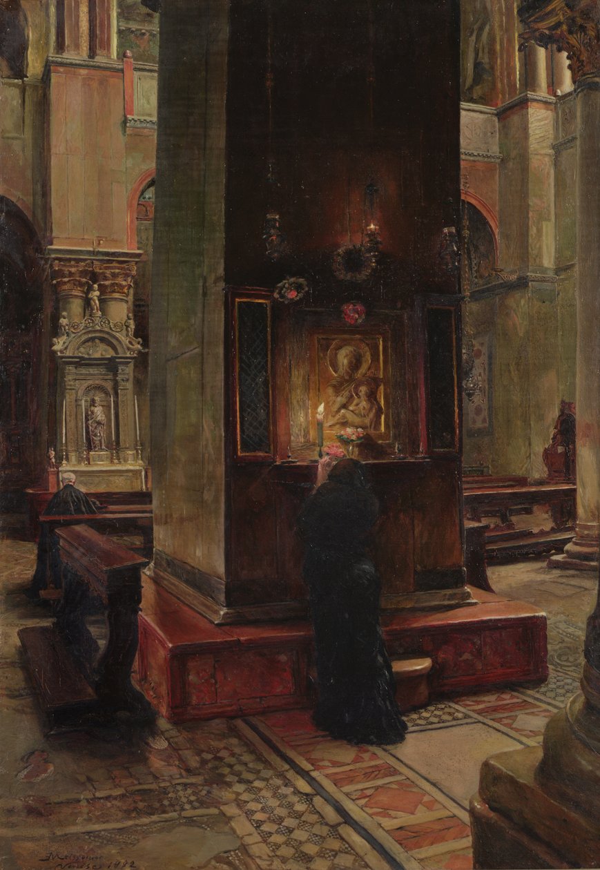 A Madonna del Bacio a velencei San Marcóban, 1882 alkotó: Jean Louis Ernest Meissonier