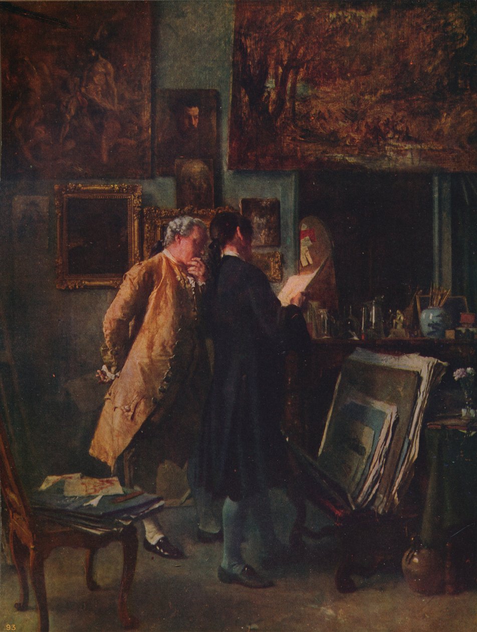 The Print Collector, c1850, c1915 alkotó: Jean Louis Ernest Meissonier