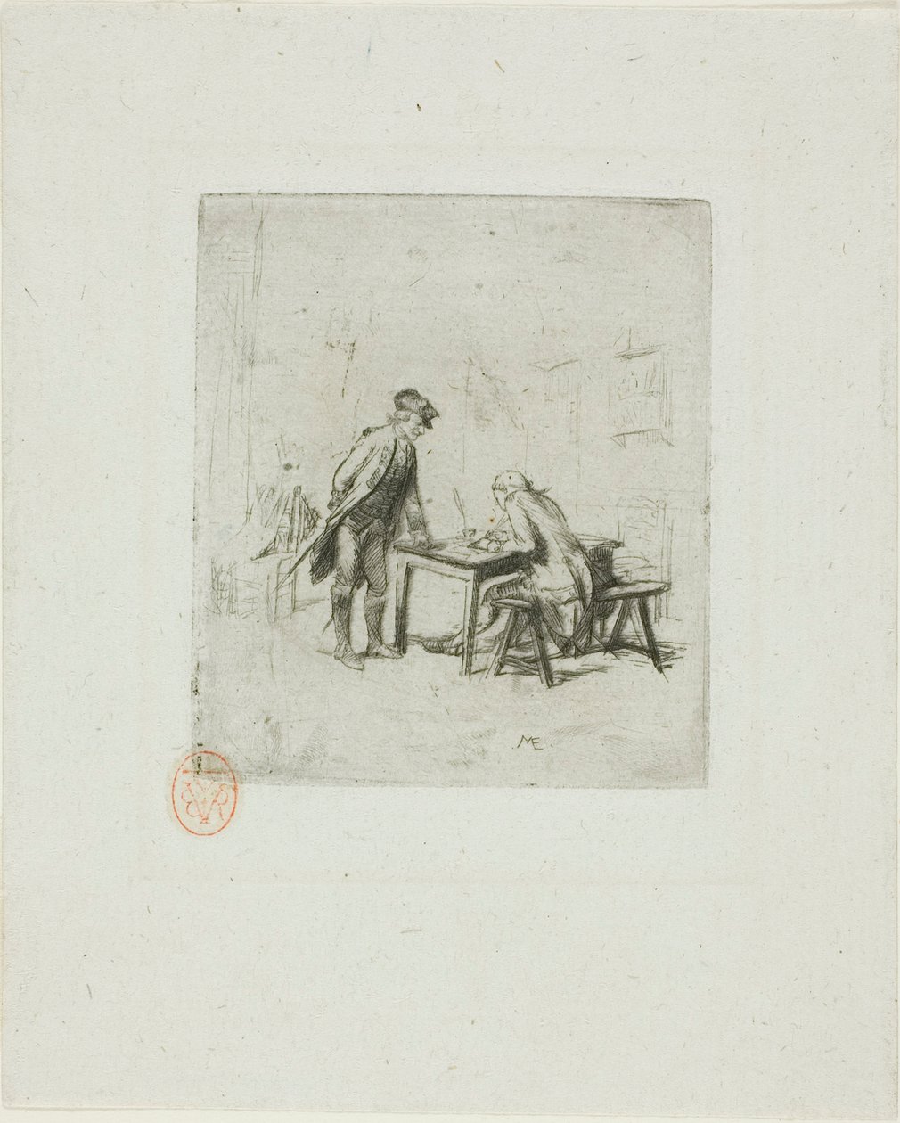 Az őrmester riporter alkotó: Jean Louis Ernest Meissonier