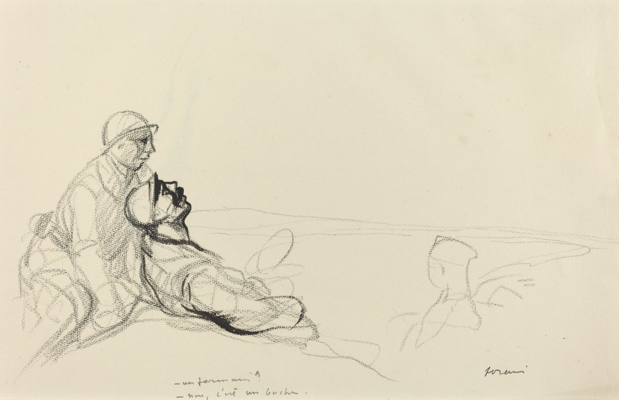 - Egy gazda - nem, ő egy boche., c. 19141919. alkotó: Jean Louis Forain