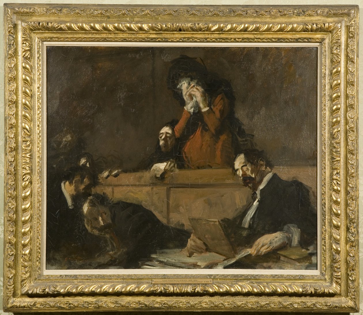 Egy udvari jelenet (Scenes des Tribunaux) 1909 (olaj, vászon) alkotó: Jean Louis Forain