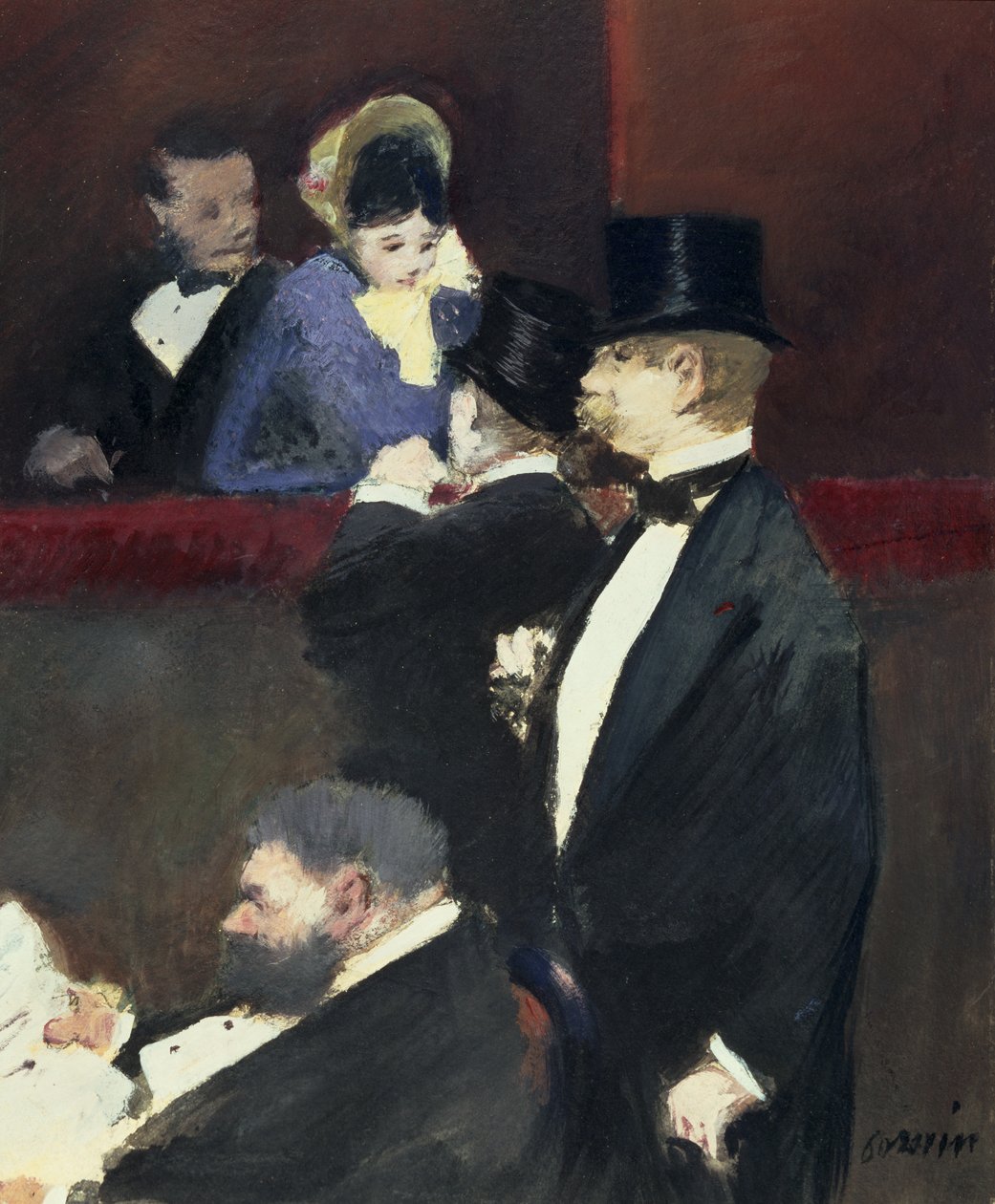 Loge az Operában, 1880 körül alkotó: Jean Louis Forain