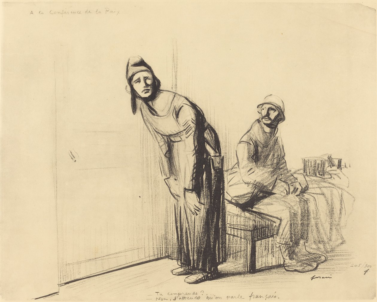 A békekonferencián alkotó: Jean Louis Forain