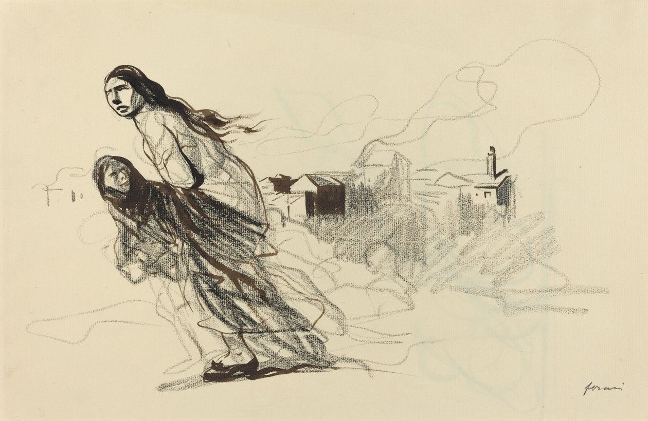 Douai után valószínűleg 1918. alkotó: Jean Louis Forain