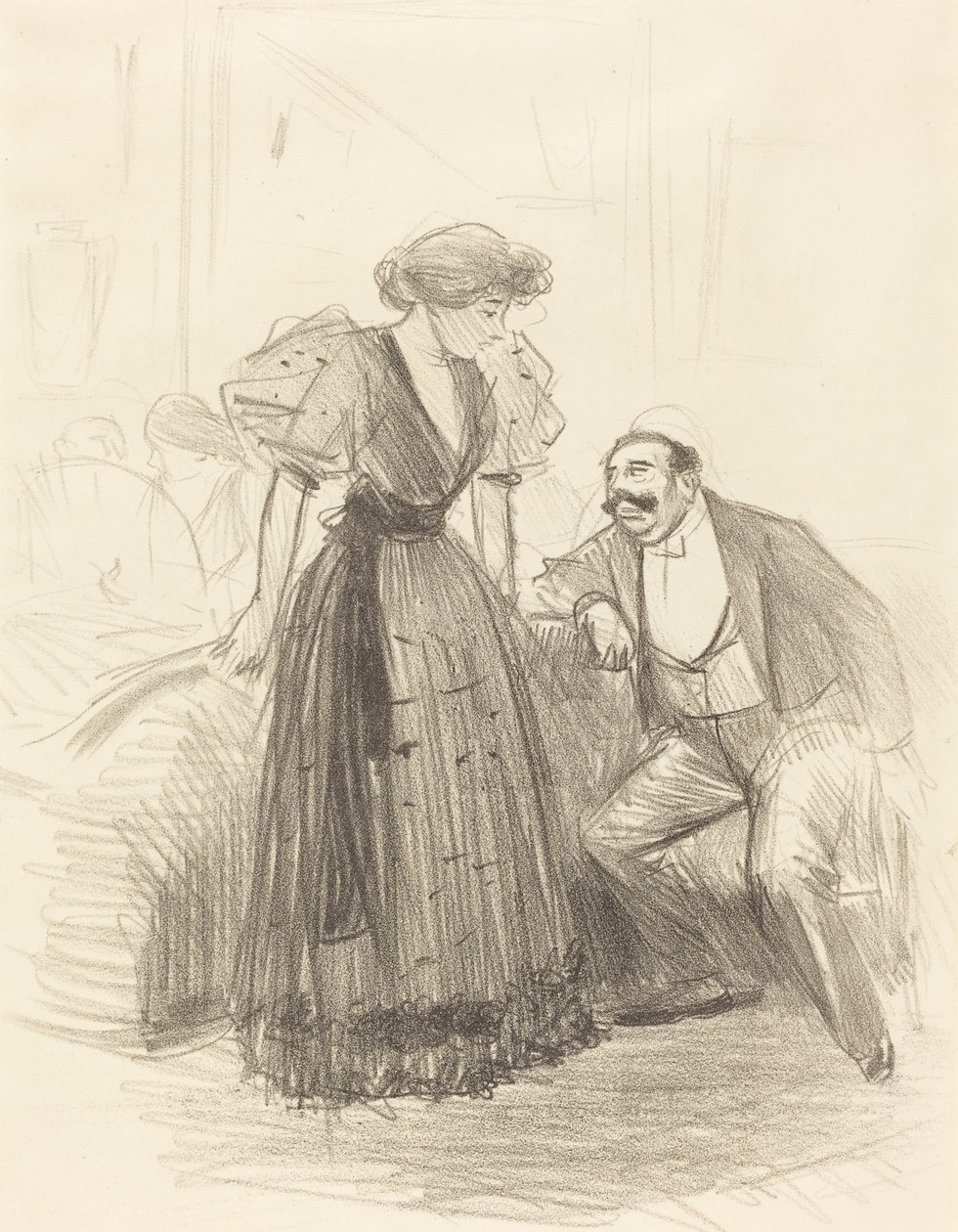 Egy esti bulin alkotó: Jean Louis Forain