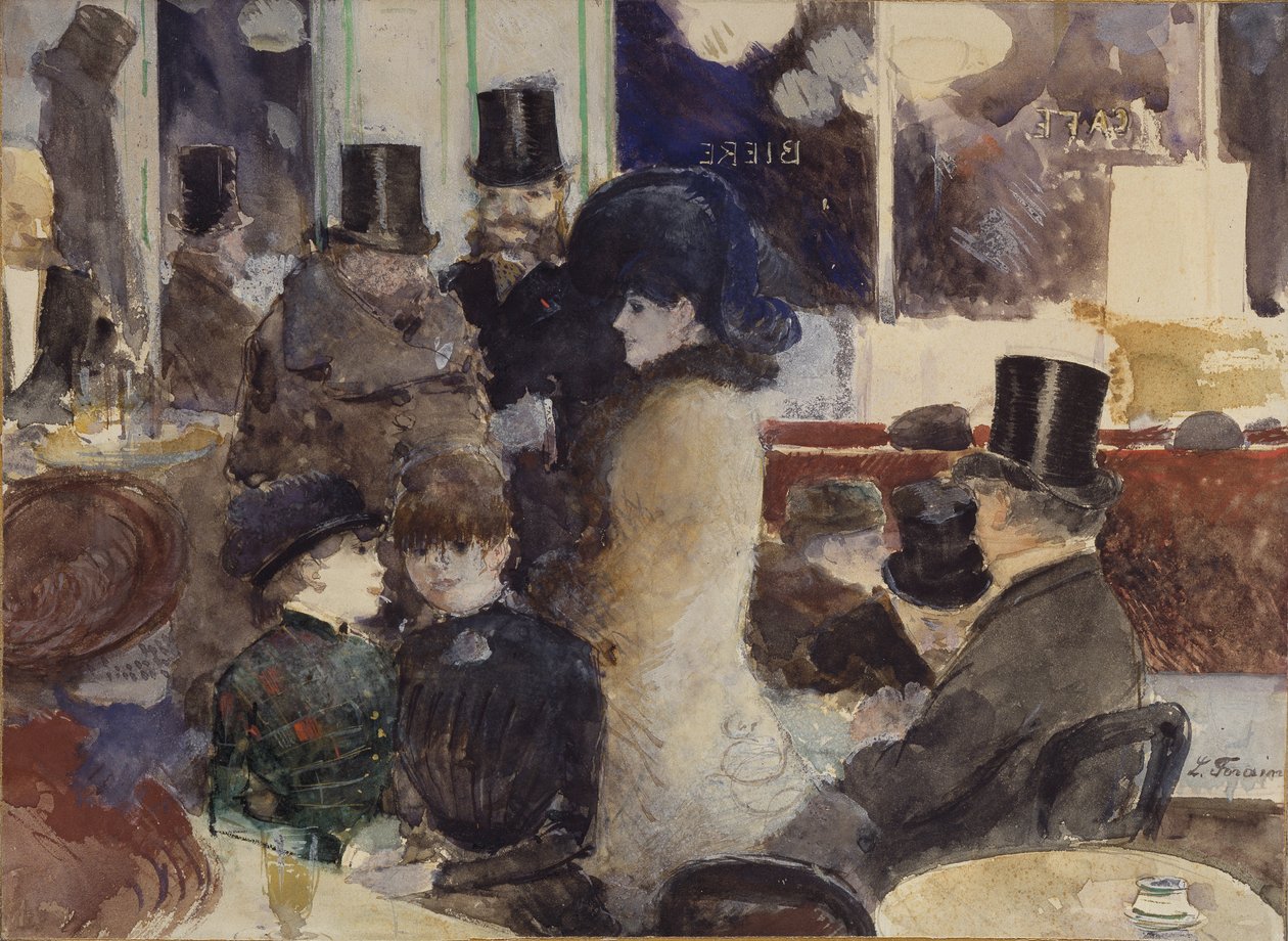 A kávézóban alkotó: Jean Louis Forain
