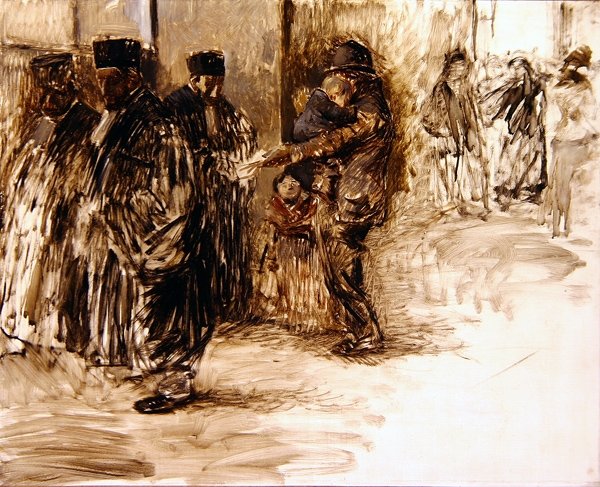 Az udvarnál (olaj, vászon) alkotó: Jean Louis Forain