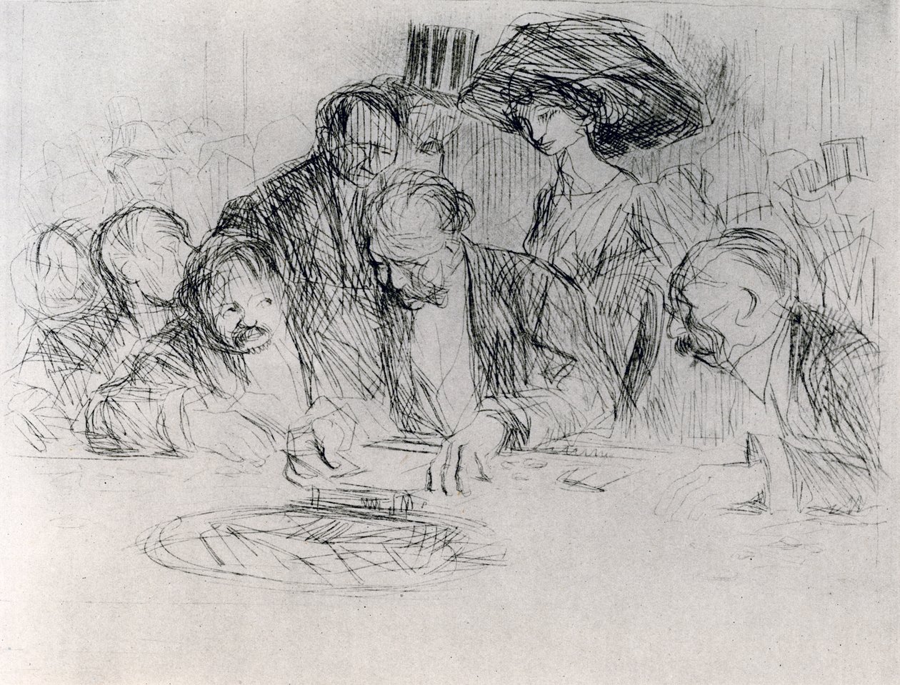 A játékasztalnál, 1925. alkotó: Jean Louis Forain