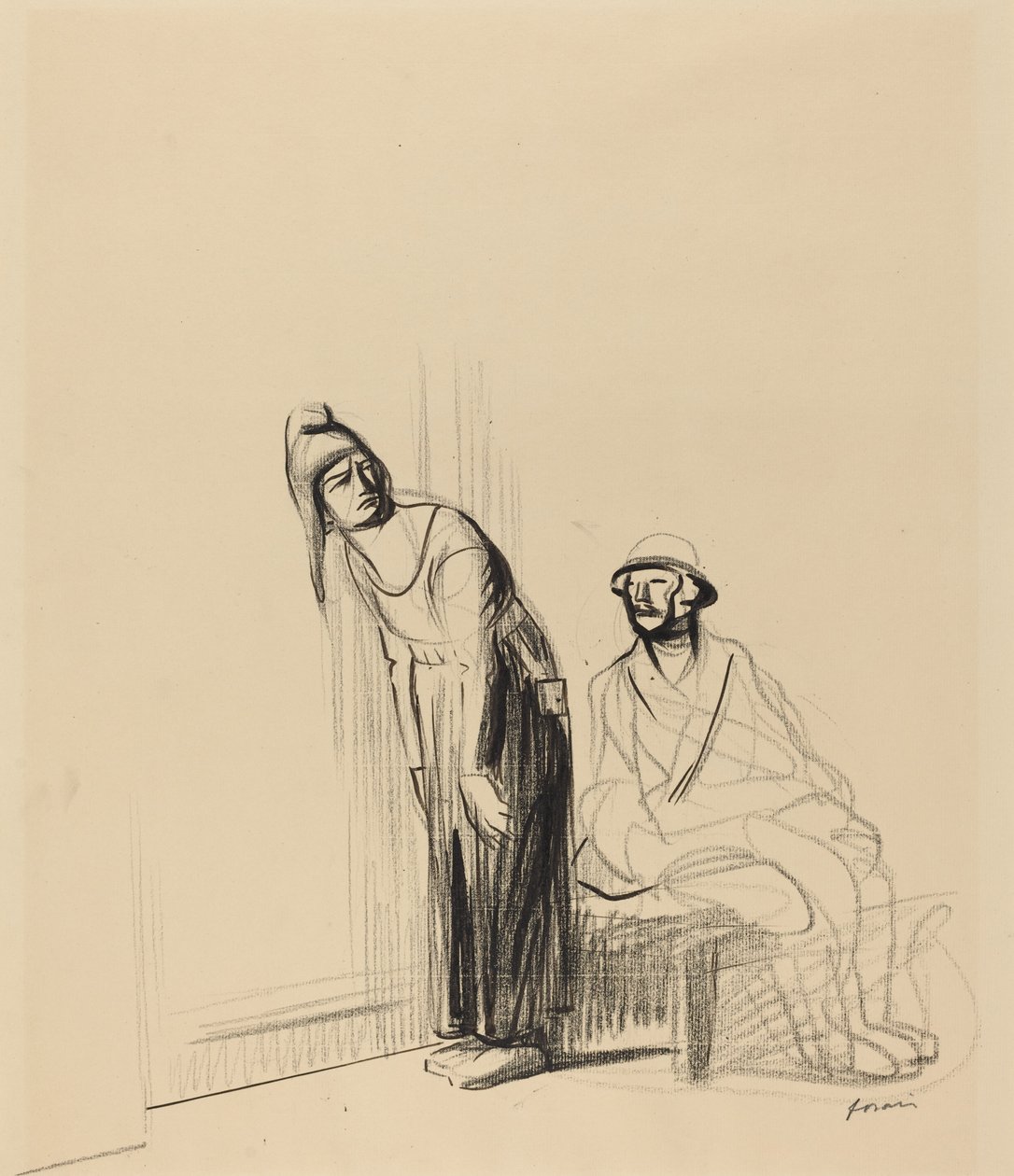 A békekonferencián alkotó: Jean Louis Forain