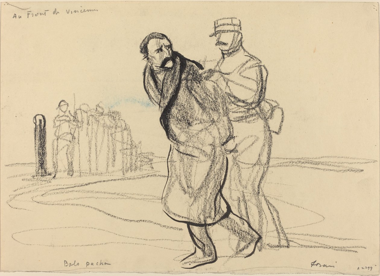 Vincennes elején. Bolo pasa, c. 19141919. alkotó: Jean Louis Forain