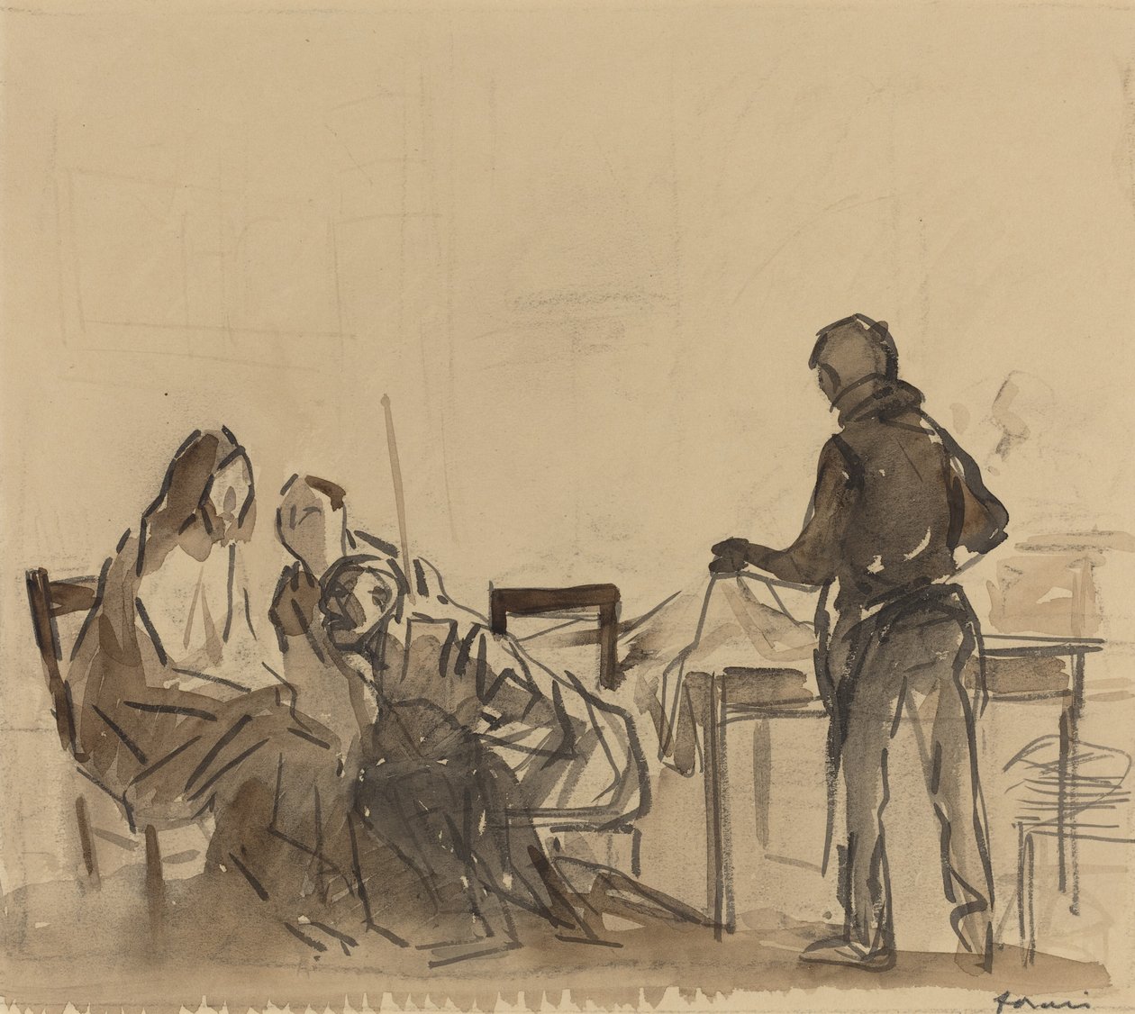 Az emmausi vacsora előtt alkotó: Jean Louis Forain