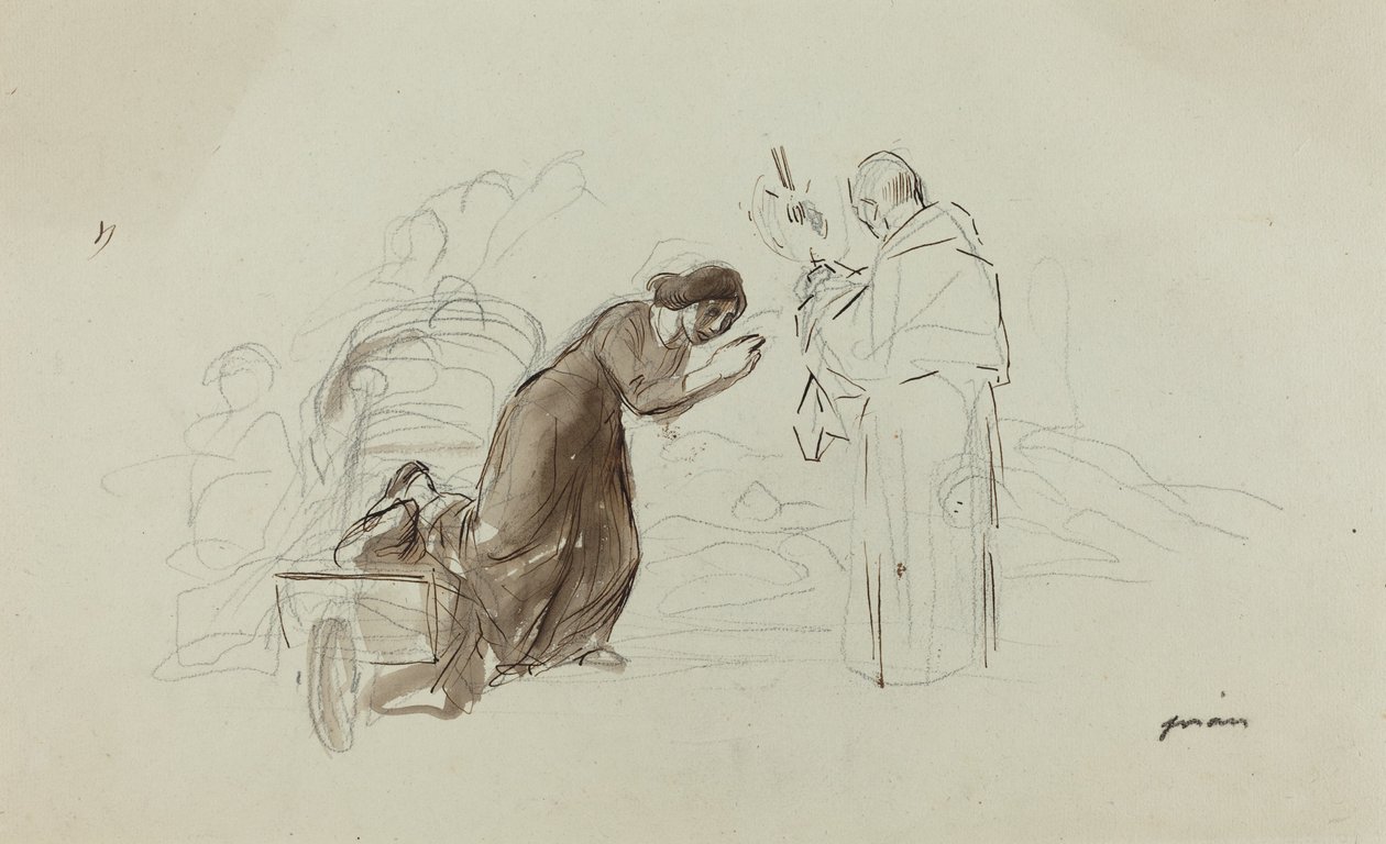 Benediction a Lourdes alkotó: Jean Louis Forain