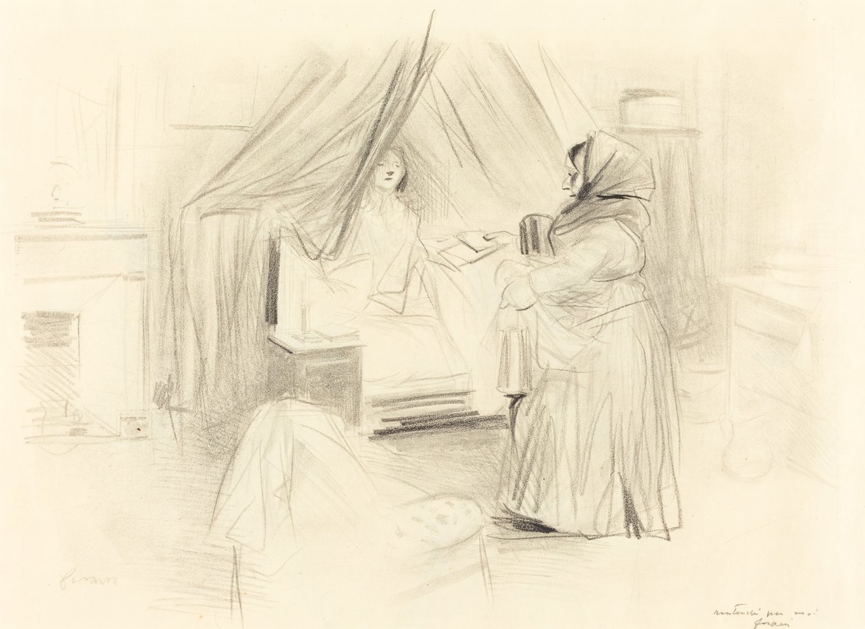 Reggeli (vízszintes tányér) alkotó: Jean Louis Forain
