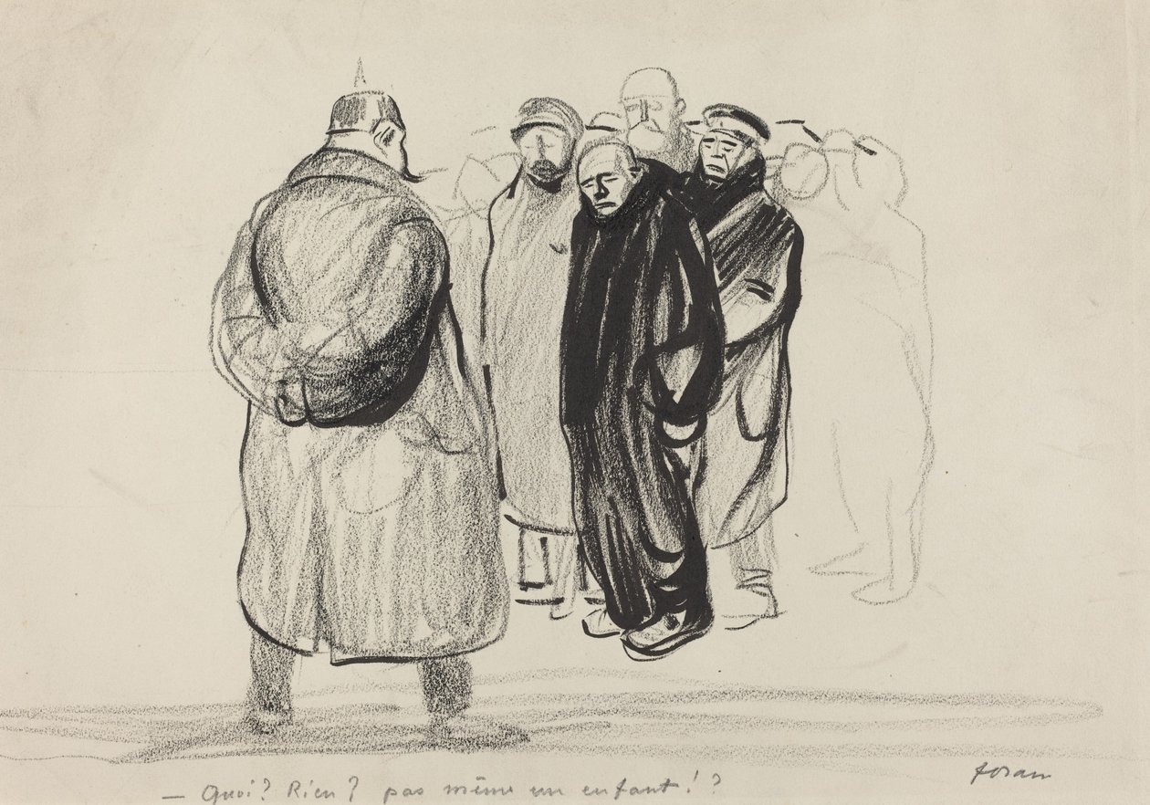 üres kézzel. egy Zeppelin legénysége, valószínűleg 1915-ben. alkotó: Jean Louis Forain